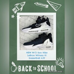 NWOBox Nike LeBron Witness VI basketball shoes kids size 4.5 = Women’s size 6